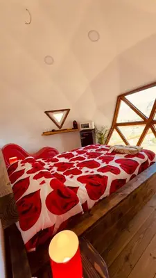 Cama o camas de una habitación en Domo Love