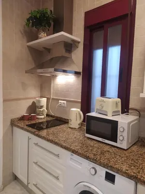 Una cocina o zona de cocina en Estudio céntrico