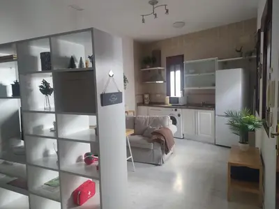 Una cocina o zona de cocina en Estudio céntrico