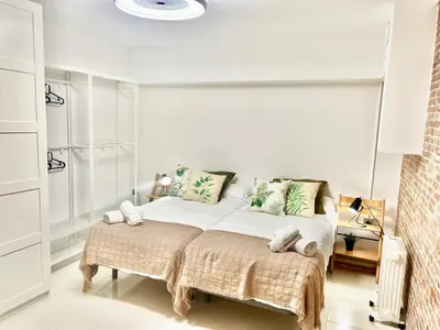 Cama o camas de una habitación en Apartamento Estación Mozárabes