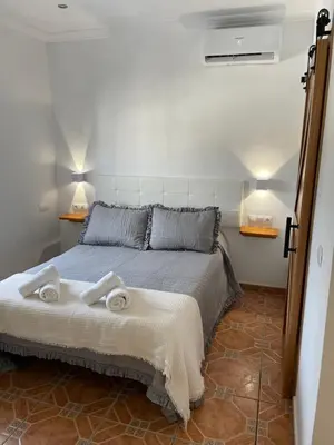 Cama o camas de una habitación en Casa de la Miel