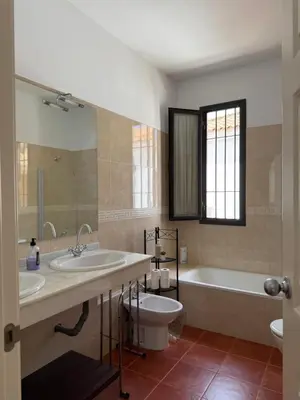 Un baño de Estudio familiar con baño compartido SEVILLA DELUXE LOS ROSALES