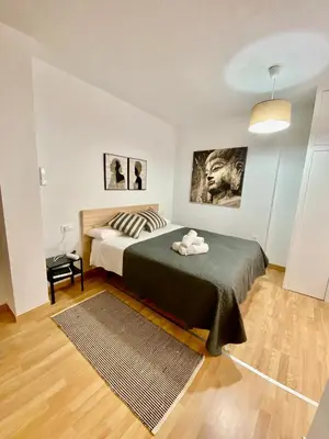 Cama o camas de una habitación en Apartamento centrico y tranquilo