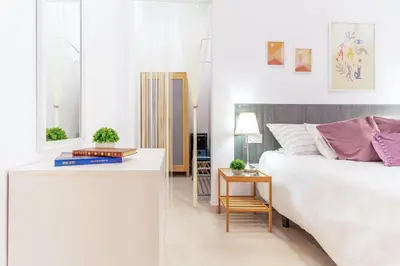 Cama o camas de una habitación en Alohamundi San Esteban III