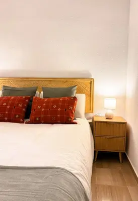 Cama o camas de una habitación en Amplio y acogedor - centro - San Luis