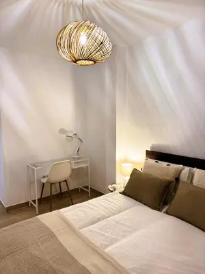 Cama o camas de una habitación en Amplio y acogedor - centro - San Luis
