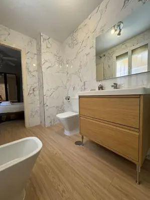 Un baño de Apartamento en San Bernardo, el barrio torero