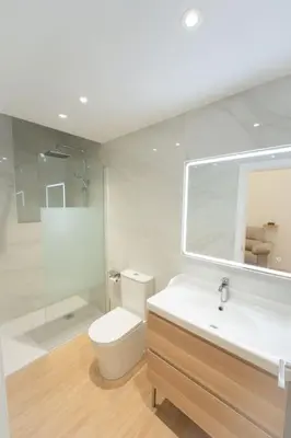 Un baño de Apartamento a estrenar en San Bernardo