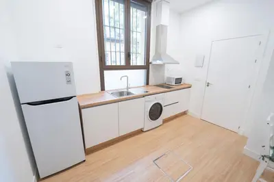 Una cocina o zona de cocina en Estudio a estrenar en San Bernardo