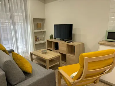 Una televisión o centro de entretenimiento en Loft céntrico 16 B Córdoba