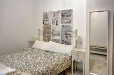 Cama o camas de una habitación en Precioso piso residencial