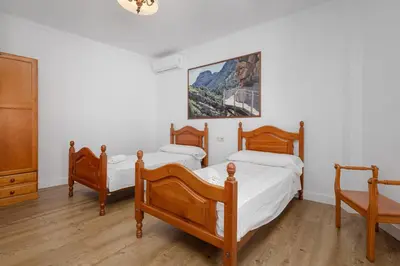 Cama o camas de una habitación en Casa Rural Entrecaminos