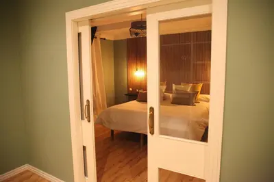 Cama o camas de una habitación en La Parada de Posadas