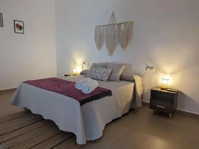Cama o camas de una habitación en Villa Belén