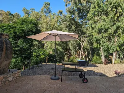 Jardín al aire libre en Villa Belén