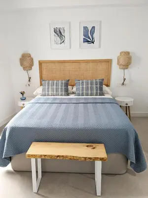 Cama o camas de una habitación en Patio's House