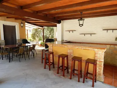 Zona de estar de Villa María - Pista de Padel y Piscina