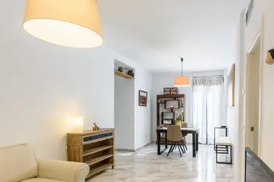Zona de estar de Lovely apartment in Sevilla