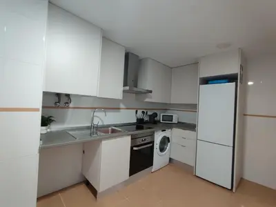 Una cocina o zona de cocina en Apartamento en Sevilla con piscina