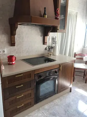 Una cocina o zona de cocina en Tkm home Amplió y familiar, terraza privada