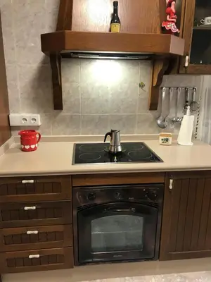 Una cocina o zona de cocina en Tkm home Amplió y familiar, terraza privada