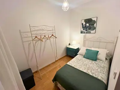 Cama o camas de una habitación en La luz de San Eloy