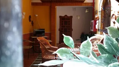Zona de estar de Hotel Mesón El Número Uno