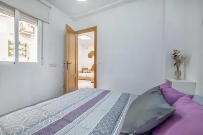 Cama o camas de una habitación en Jade Central Apto & Two Patios
