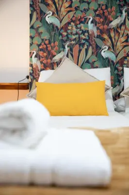 Cama o camas de una habitación en Alojamiento La Escalera