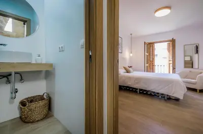 Cama o camas de una habitación en Casa Los Naranjos - Terraza en el Casco Histórico