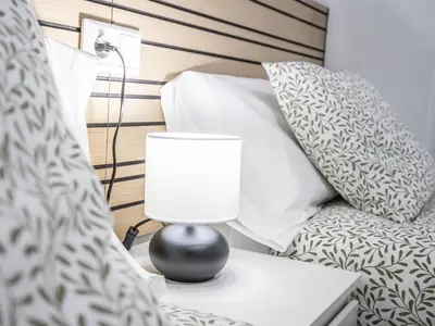 Cama o camas de una habitación en Apt buenas calidades La Algaba Bazan