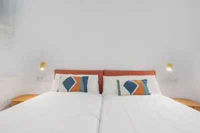 Cama o camas de una habitación en Arroyo 3 Apartments