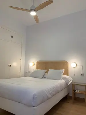 Cama o camas de una habitación en Feria Dúplex