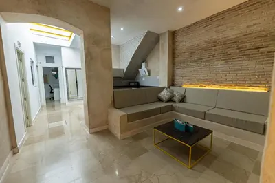 Zona de estar de Lemon House Share and Enjoy