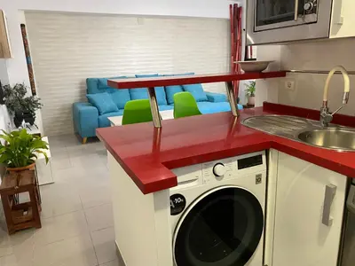 Una cocina o zona de cocina en Enmitatiko Alcázar Viejo