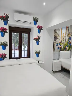Cama o camas de una habitación en Nueva PENSION CIBELES