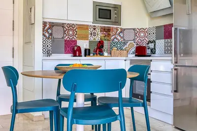 Una cocina o zona de cocina en Atico con terraza privada Centro Histórico