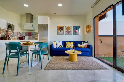 Una cocina o zona de cocina en Atico con terraza privada Centro Histórico