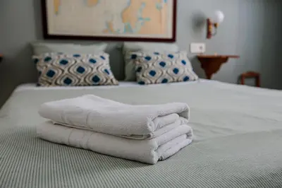 Cama o camas de una habitación en HN Arrayan