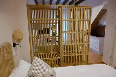 Cama o camas de una habitación en Casa Rural Sierra Morena