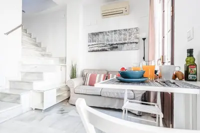 Bebidas en Bonito duplex con terraza calle Féria