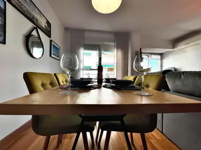 Zona de estar de Apartamento céntrico urbano con terraza