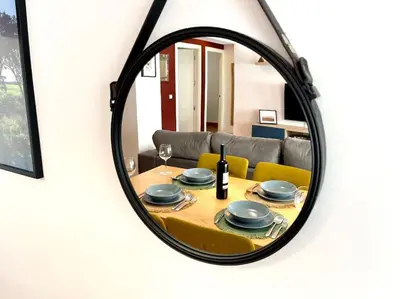 Zona de estar de Apartamento céntrico urbano con terraza