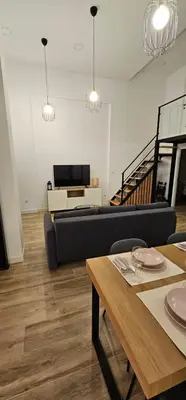 Zona de estar de Loft Puerta Almodovar