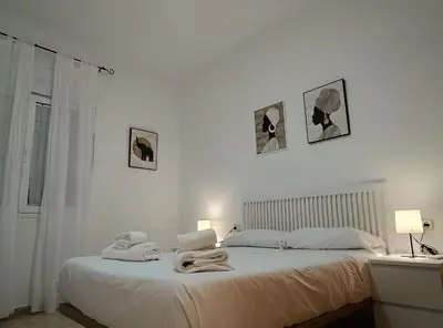 Cama o camas de una habitación en SunShine Fernando Colon