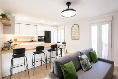 Una cocina o zona de cocina en Jardinillos Bed & Parking