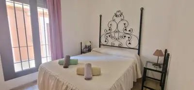 Cama o camas de una habitación en Juderia House in Cordoba