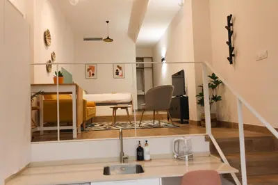 Zona de estar de MonKeys Apartments Miraflores