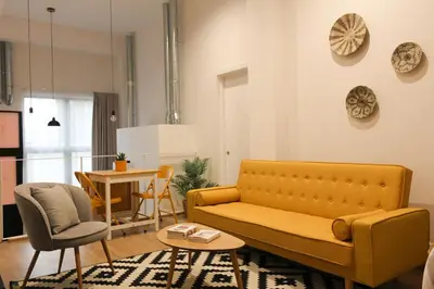 Zona de estar de MonKeys Apartments Miraflores