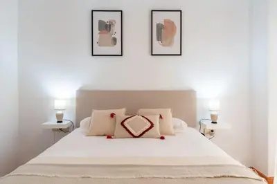 Cama o camas de una habitación en Amplio piso de 80m2 en pleno centro